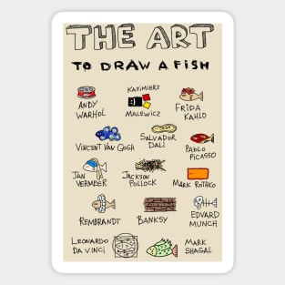 Funny Artist Gift Magnet